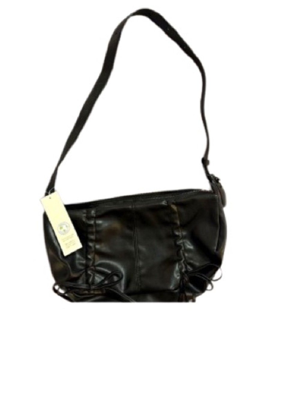 Leather Black adjustable cross body Bag - New